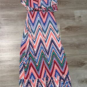 T-bags Los Angeles Chevron Maxi Dress